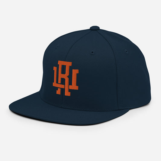 Navy/Orange Snapback Hat