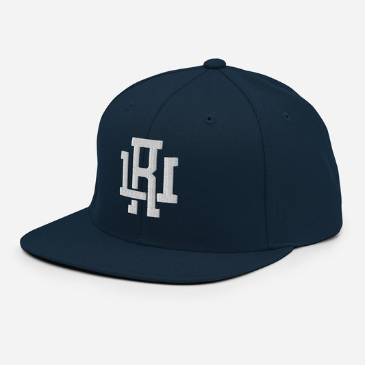 Navy/White Snapback Hat