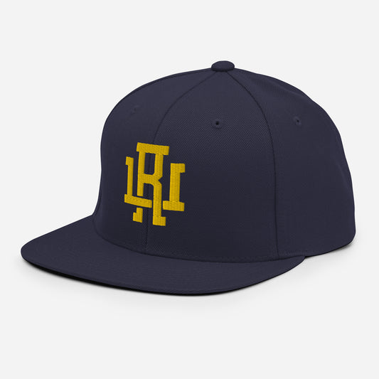 Dark Navy/Yellow Snapback Hat