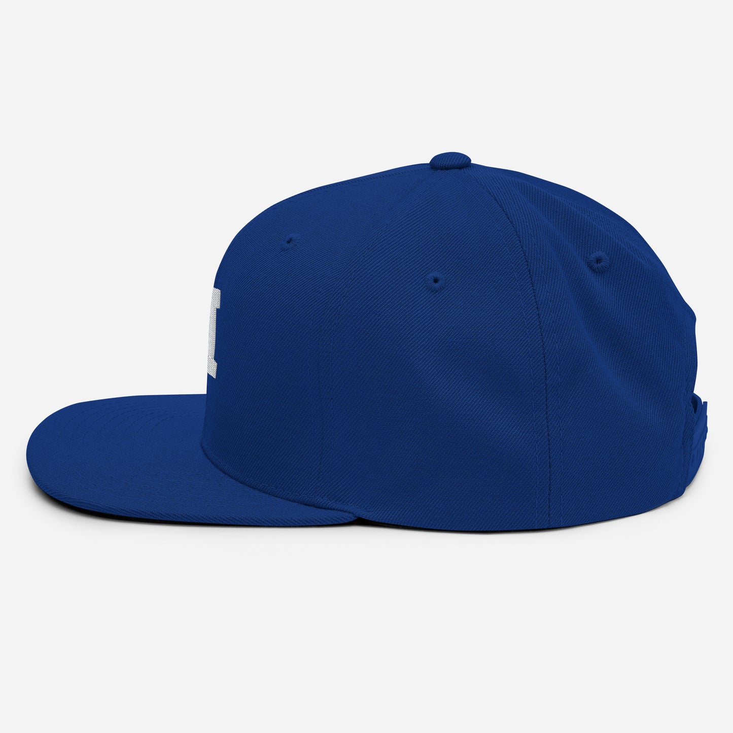 Royal Blue/White Snapback Hat