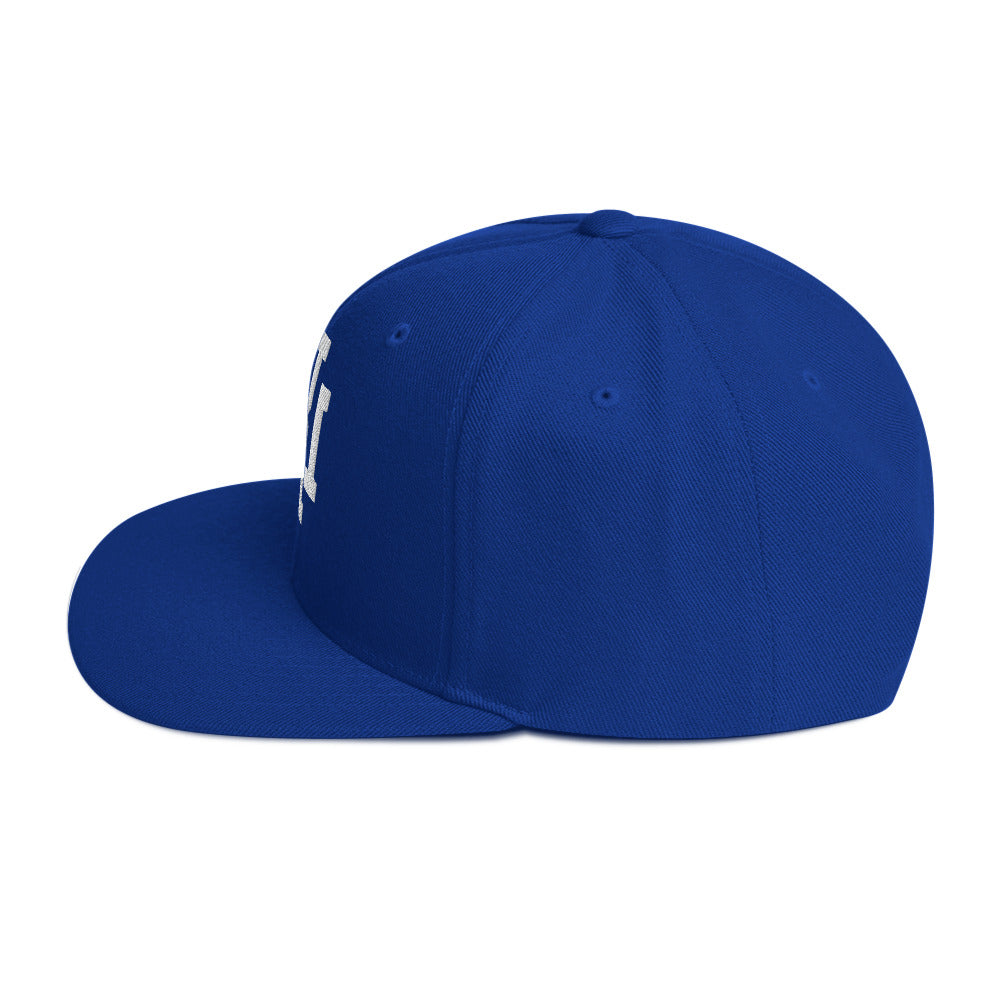 Royal Blue/White Snapback Hat